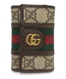 GUCCI（グッチ）の古着「GGスプリーム シェリーライン 6連キーケース」｜ブラック