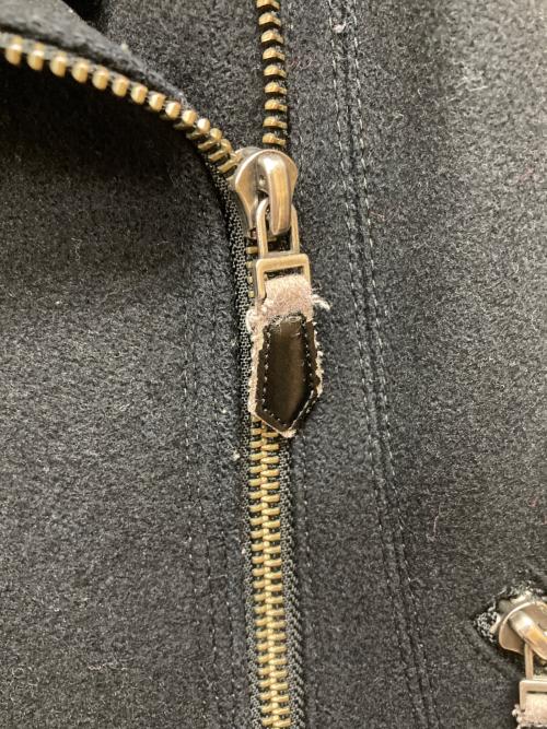 BURBERRY BLUE LABEL（バーバリー ブルー レーベル）BURBERRY BLUE LABEL (バーバリー ブルー レーベル) ウールダブルライダースコート ブラック サイズ:38の古着・服飾アイテム