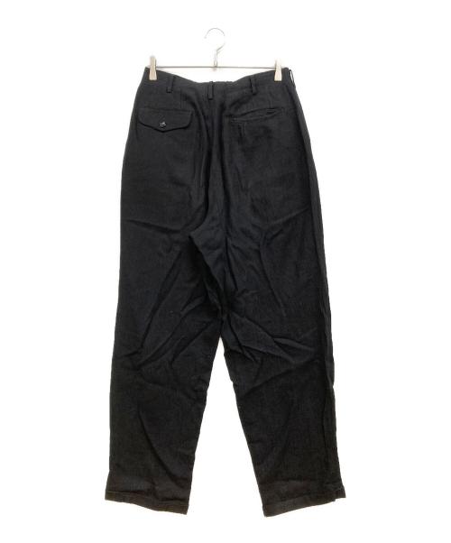 COMME des GARCONS HOMME（コムデギャルソン オム）COMME des GARCONS HOMME (コムデギャルソン オム) リネン混スラックス ブラック サイズ:Мの古着・服飾アイテム