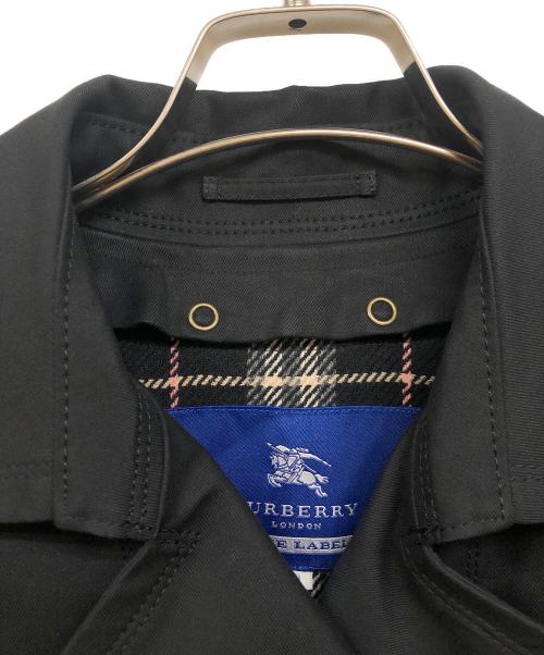 BURBERRY BLUE LABEL（バーバリー ブルー レーベル）BURBERRY BLUE LABEL (バーバリー ブルー レーベル) チェック柄ライナー付トレンチコート ブラック サイズ:40の古着・服飾アイテム