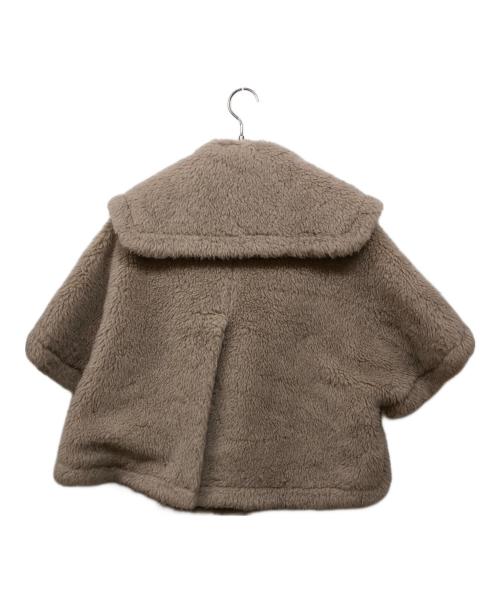 MaxMara（マックスマーラ）MaxMara (マックスマーラ) CAMBUSA テディベア ポンチョ ベージュ サイズ:SMの古着・服飾アイテム