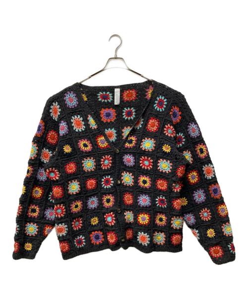Niche.（ニッチ）Niche. (ニッチ) INDUSTRIAL HINDUSTAN CROCHET CARDIGAN ブラック サイズ:FREEの古着・服飾アイテム