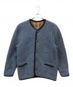 GEIGERガイガー）の古着「ノーカラーチロリアンジャケット」｜ブルー