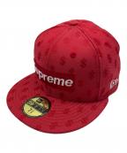 New Era×SUPREMEニューエラ×シュプリーム）の古着「18SS Monogram Box Logo New Era」｜レッド