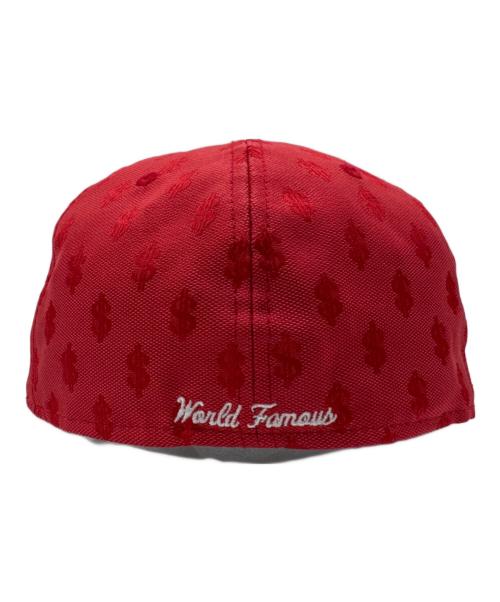 New Era（ニューエラ）New Era (ニューエラ) Supreme (シュプリーム) 18SS Monogram Box Logo New Era レッド サイズ:7 3/8　の古着・服飾アイテム