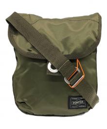 PORTER（ポーター）の古着「FRAME ショルダーバッグ」｜オリーブ