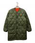 POLO RALPH LAUREN（ポロ・ラルフローレン）の古着「リバーシブルキルティングダウンコート」｜カーキ×オレンジ
