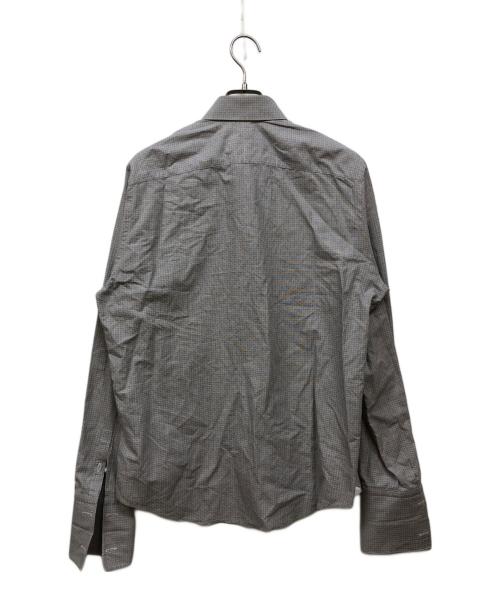 LOUIS VUITTON（ルイ ヴィトン）LOUIS VUITTON (ルイ ヴィトン) チェックドレスシャツ グレー サイズ:39/15 1/2の古着・服飾アイテム
