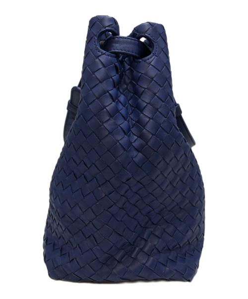 BOTTEGA VENETA（ボッテガベネタ）BOTTEGA VENETA (ボッテガベネタ) ガルダ ミディアム イントレチャートハンドバッグ ブルーの古着・服飾アイテム