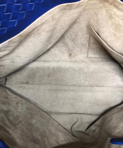 BOTTEGA VENETA（ボッテガベネタ）BOTTEGA VENETA (ボッテガベネタ) ガルダ ミディアム イントレチャートハンドバッグ ブルーの古着・服飾アイテム