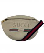 GUCCIグッチ）の古着「シェリーラインロゴウエストポーチ」｜アイボリー