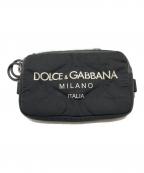 DOLCE & GABBANAドルチェ＆ガッバーナ）の古着「ロゴウエストバッグ」｜ブラック