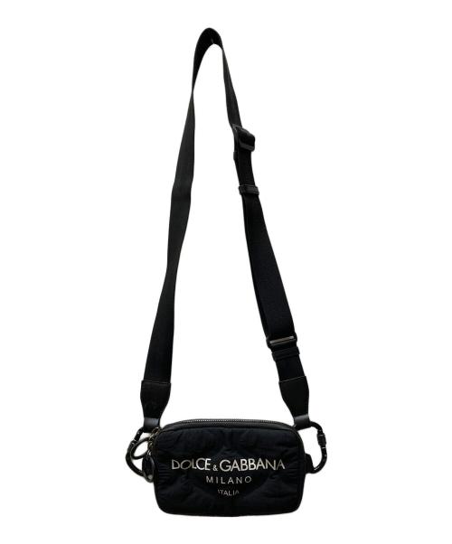 DOLCE & GABBANA（ドルチェ＆ガッバーナ）DOLCE & GABBANA (ドルチェ＆ガッバーナ) ロゴウエストバッグ ブラックの古着・服飾アイテム