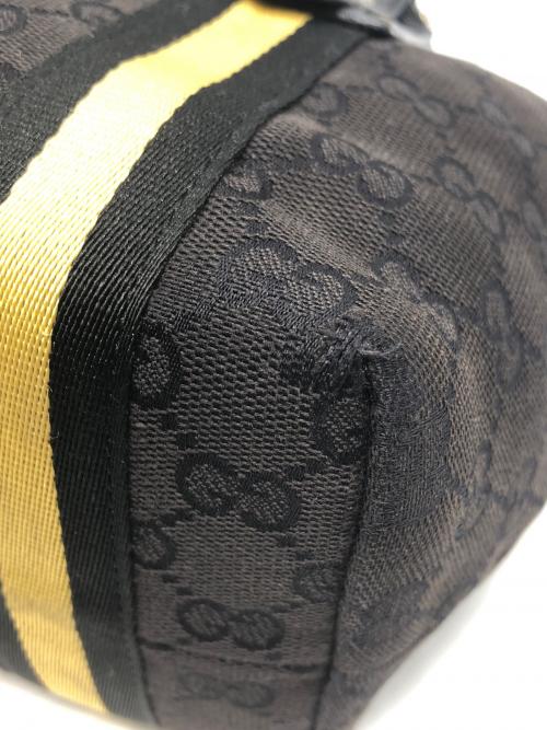 GUCCI（グッチ）GUCCI (グッチ) GGキャンバスミニトートバッグ ブラックの古着・服飾アイテム