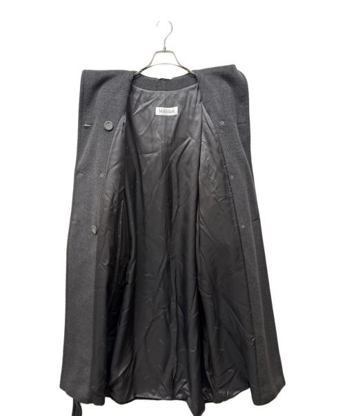 MaxMara（マックスマーラ）MaxMara (マックスマーラ) ヴァージンウール×カシミヤ フーデッドコート グレー サイズ:38の古着・服飾アイテム