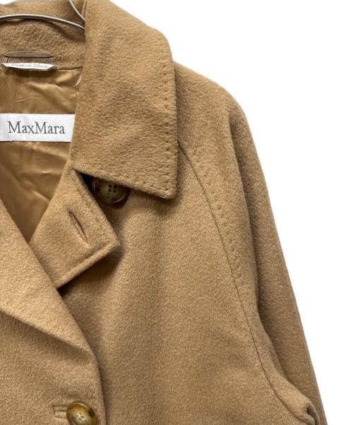 MaxMara（マックスマーラ）MaxMara (マックスマーラ) キャメル ダブルブレストコート ブラウン サイズ:44の古着・服飾アイテム
