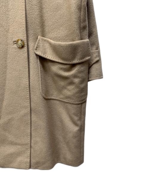 MaxMara（マックスマーラ）MaxMara (マックスマーラ) キャメル ダブルブレストコート ブラウン サイズ:44の古着・服飾アイテム