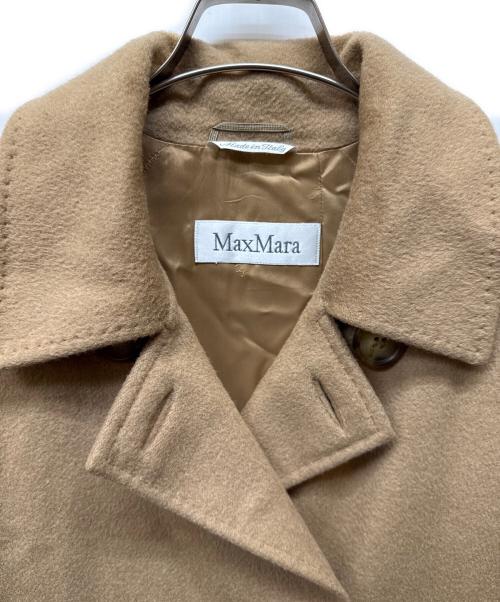MaxMara（マックスマーラ）MaxMara (マックスマーラ) キャメル ダブルブレストコート ブラウン サイズ:44の古着・服飾アイテム