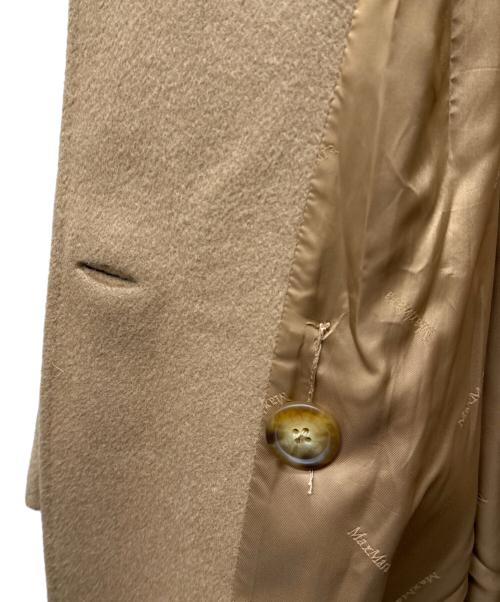 MaxMara（マックスマーラ）MaxMara (マックスマーラ) キャメル ダブルブレストコート ブラウン サイズ:44の古着・服飾アイテム