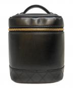 CHANELシャネル）の古着「ビコローレ バニティバッグ」｜ブラック×ゴールド