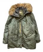 SOUTHERN ATHLETICサザーン アスレチック）の古着「N-3Bジャケット」｜カーキ