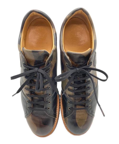 SHETLAND FOX（シェットランドフォックス）SHETLAND FOX (シェットランドフォックス) スペイサイドⅢ レザースニーカー ブラウン サイズ:8の古着・服飾アイテム