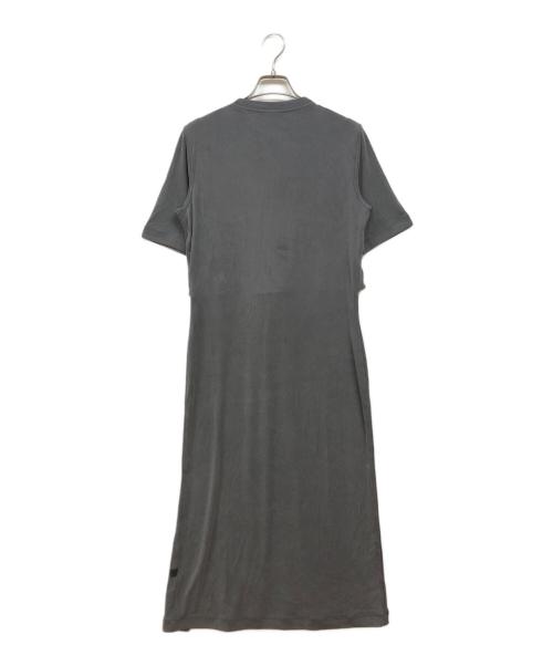 LULULEMON（ルルレモン）LULULEMON (ルルレモン) ラップフロント ソフトリブミディドレス グレー サイズ:6の古着・服飾アイテム
