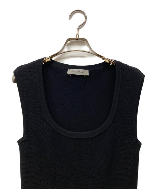 SPORT MAX（スポーツマックス）SPORT MAX (スポーツマックス) ノースリーブワンピース ブラック サイズ:Mの古着・服飾アイテム