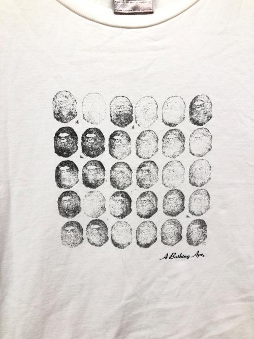 A BATHING APE（アベイシングエイプ）A BATHING APE (アベイシングエイプ) オールドプリントTシャツ ホワイト サイズ:Mの古着・服飾アイテム