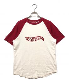 hysteric（ヒステリック）の古着「ラグランTシャツ」｜ホワイト×レッド