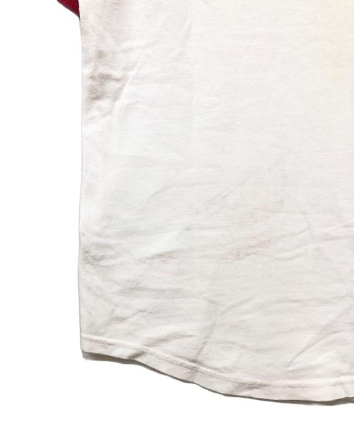 hysteric（ヒステリック）hysteric (ヒステリック) ラグランTシャツ ホワイト×レッド サイズ:freeの古着・服飾アイテム