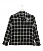 Schottショット）の古着「RAYON OMBRE LS SHIRT」｜ブラック