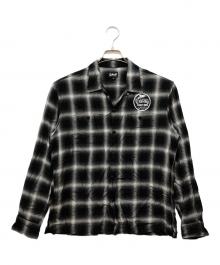 Schott（ショット）の古着「RAYON OMBRE LS SHIRT」｜ブラック