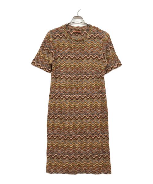 missoni（ミッソーニ）missoni (ミッソーニ) 総柄ワンピース マルチカラー サイズ:71の古着・服飾アイテム