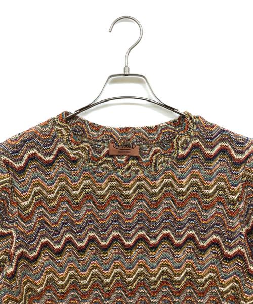 missoni（ミッソーニ）missoni (ミッソーニ) 総柄ワンピース マルチカラー サイズ:71の古着・服飾アイテム