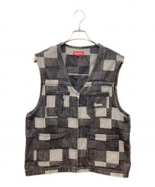 SUPREME（シュプリーム）の古着「21SS Patched  Denim Vest」｜ブラック