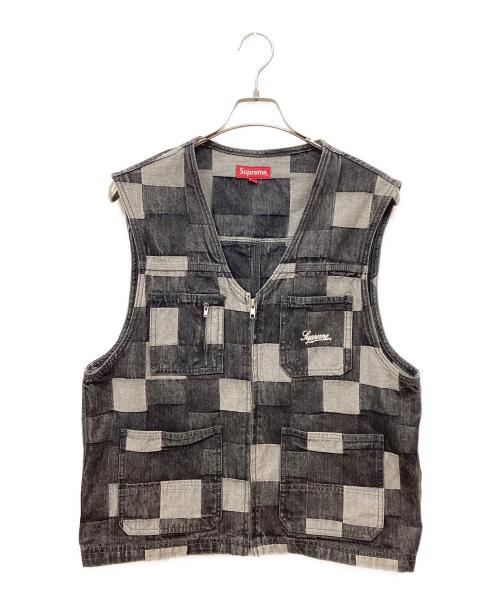 SUPREME（シュプリーム）Supreme (シュプリーム) 21SS Patched  Denim Vest ブラック サイズ:Mの古着・服飾アイテム