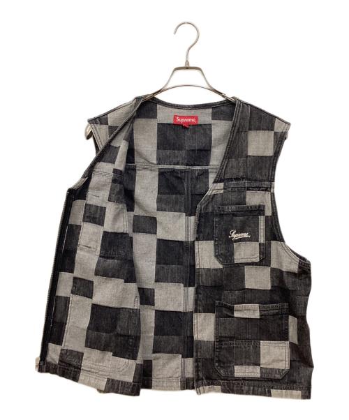 SUPREME（シュプリーム）Supreme (シュプリーム) 21SS Patched  Denim Vest ブラック サイズ:Mの古着・服飾アイテム