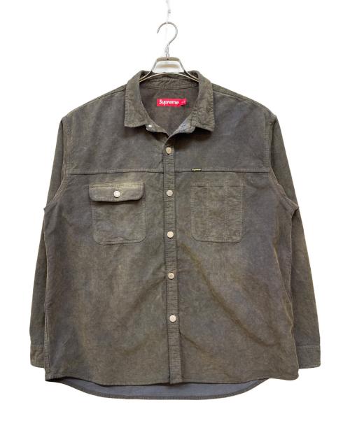 SUPREME（シュプリーム）Supreme (シュプリーム) 25SS Washed Corduroy Shirt ブラウン サイズ:XLの古着・服飾アイテム