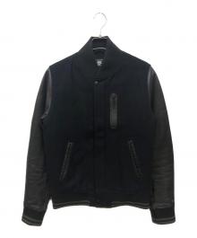 NIKE（ナイキ）の古着「ラムレザースリーブスタジャン」｜ブラック