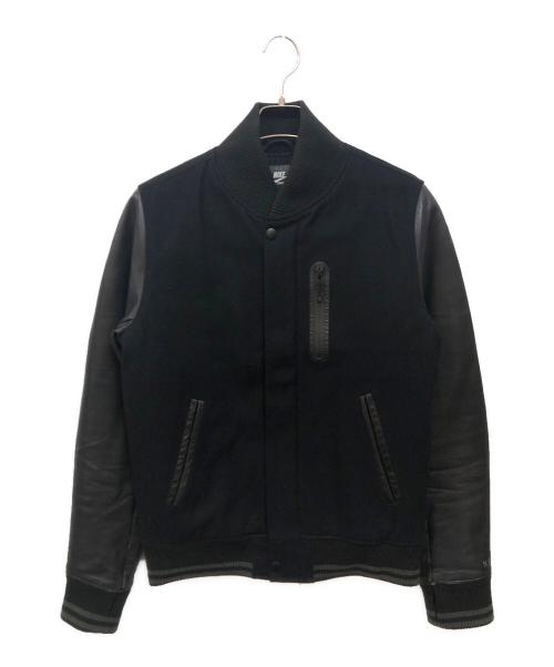 NIKE（ナイキ）NIKE (ナイキ) ラムレザースリーブスタジャン ブラック サイズ:Sの古着・服飾アイテム