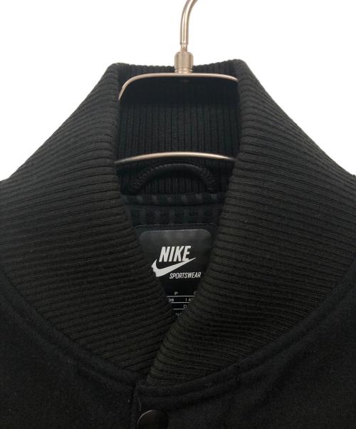 NIKE（ナイキ）NIKE (ナイキ) ラムレザースリーブスタジャン ブラック サイズ:Sの古着・服飾アイテム