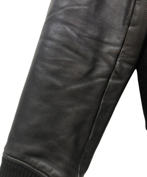 NIKE（ナイキ）NIKE (ナイキ) ラムレザースリーブスタジャン ブラック サイズ:Sの古着・服飾アイテム