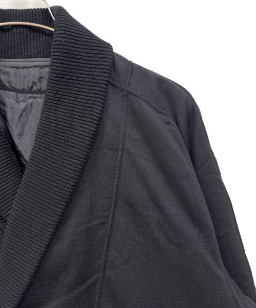 ISSEY MIYAKE MEN（イッセイミヤケメン）ISSEY MIYAKE MEN (イッセイミヤケメン) キモノカラー ロゴリバーシブルボンバージャケット ブラック サイズ:FREEの古着・服飾アイテム