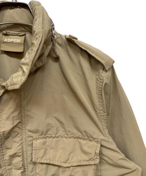 ASPESI（アスペジ）ASPESI (アスペジ) ガーメントダイポリエステルナイロンM-65フィールドジャケット ベージュ サイズ:Ⅿの古着・服飾アイテム