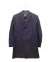 Aquascutum（アクアスキュータム）の古着「カシミヤ混チェスターコート」｜ネイビー