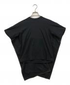 CELINEセリーヌ）の古着「レザーパイピングマントデザインTシャツ」｜ブラック