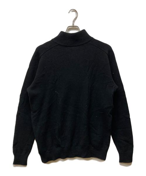 OVY（オヴィー）OVY (オヴィー) Super Comeback Lamb Wool Half Zip Knit ブラック サイズ:Mの古着・服飾アイテム