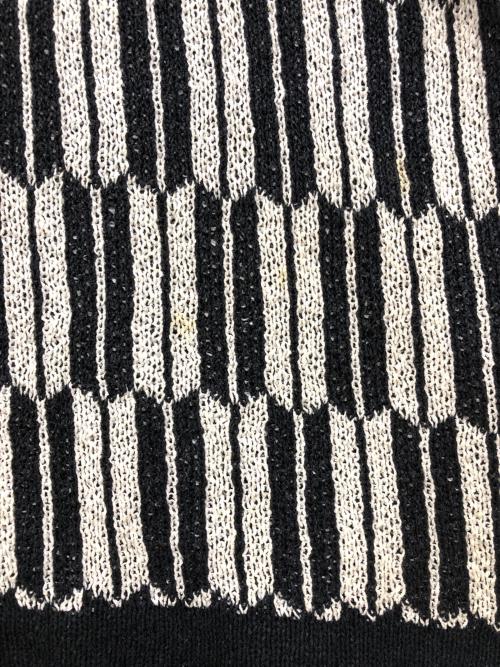 Needles（ニードルズ）Needles (ニードルズ) Polo Sweater ブラック×ホワイト サイズ:Sの古着・服飾アイテム