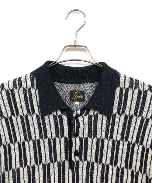 Needles（ニードルズ）Needles (ニードルズ) Polo Sweater ブラック×ホワイト サイズ:Sの古着・服飾アイテム